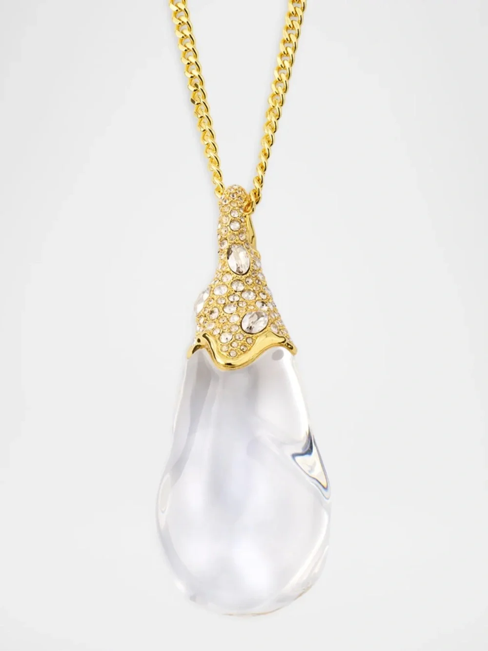 Alexis Bittar Liquid Lucite Crystal Pavé
Teardrop Necklace - Picture 7 of 7